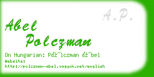 abel polczman business card